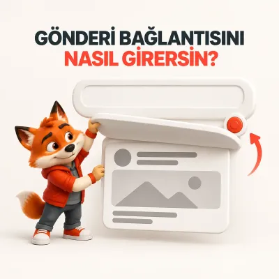 Gönderi bağlantısı kapağını kaldırıp eşleşen içerik kartını gösteren Wubi görseli