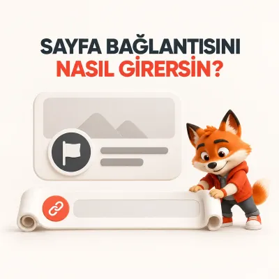 Sayfa bağlantısı plakasını geniş sayfa başlığının altına açan Wubi görseli