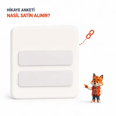Hikâye bağlantısından iki seçenekli ankete uzanan oy akışını gösteren Wubi