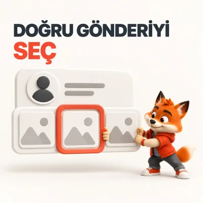 Profil şeridindeki hedef gönderiye mercan seçim çerçevesi yerleştiren Wubi görseli