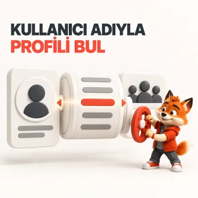 Kullanıcı adı silindirini doğru açık profil kartıyla eşleştiren Wubi görseli