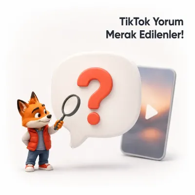 Türk TikTok yorum paketinin ayrıntılarını büyüteçle inceleyen Wubi