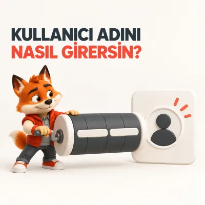 Kullanıcı adı silindirini profil kartıyla hizalayan Wubi görseli