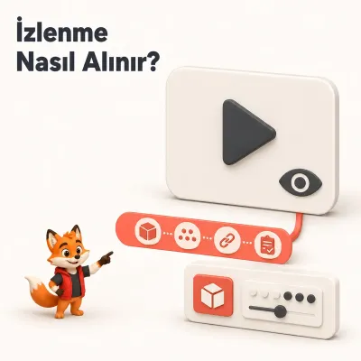 Video bağlantısını izlenme paketiyle eşleştiren dört adımlı akışta Wubi