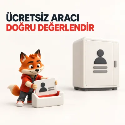 Küçük tanıtım yuvası ile ayrı ücretli hizmet kabini arasında kalan kanal kartı