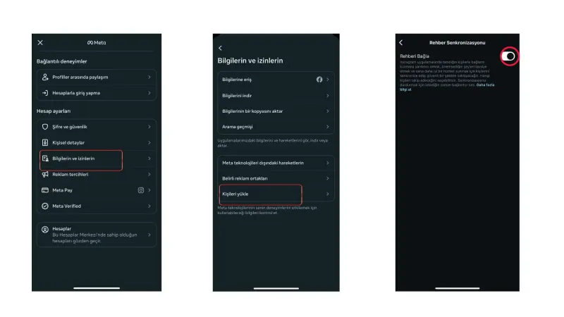 Instagram Rehber Senkronizasyonu Kapatma-Resim2