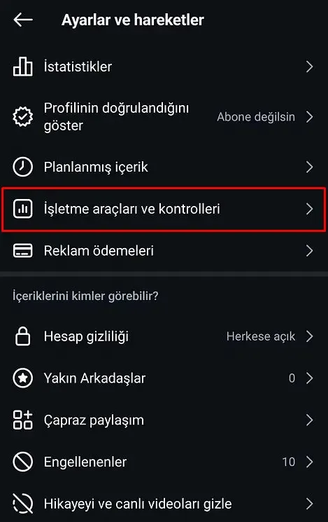Instagram markali icerik nasil acilir asama-1