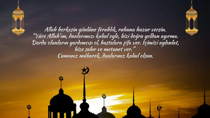 Tiktok cuma mesajları ilahili gorsel
