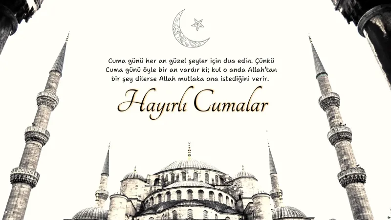 Tiktok en guzel cuma mesajlari hazir gorsel