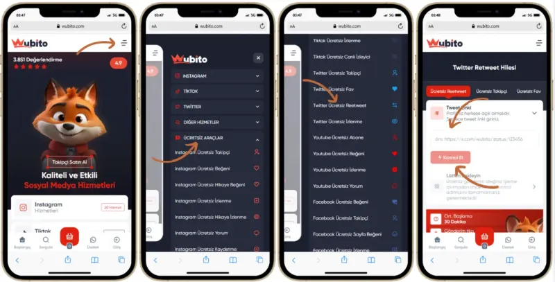 twitter ücretsiz retweet hilesi adimlar